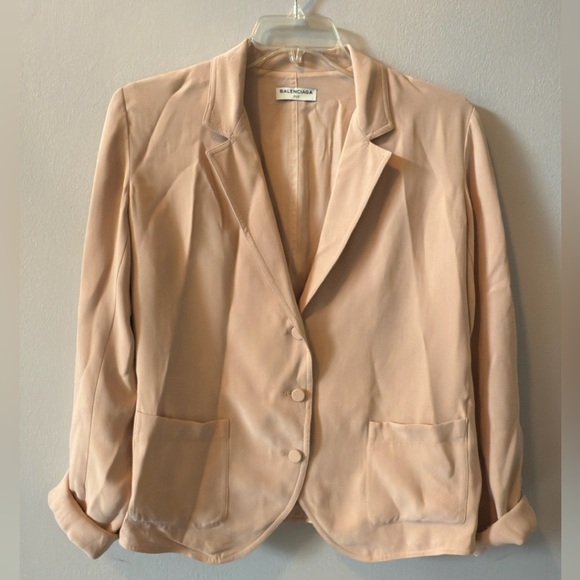 Balenciaga 100% silk Women's Blazer in Cream - Picture 1 of 7